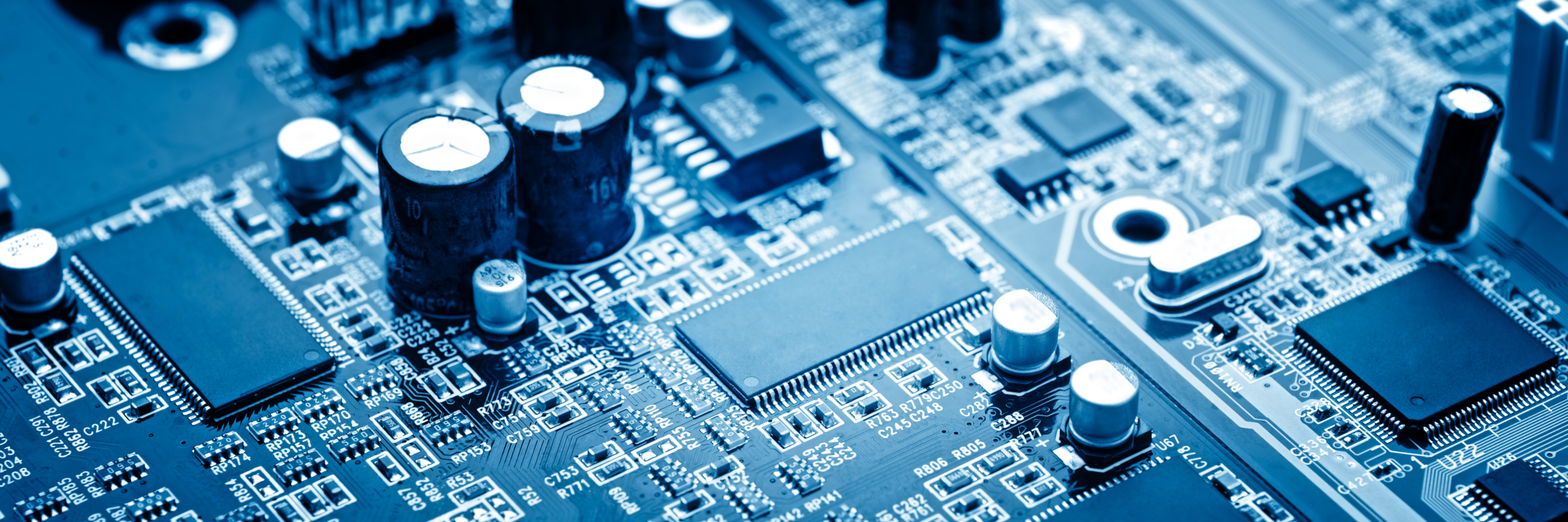 Close-up,Of,Electronic,Circuit,Board,With,Processor